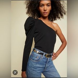 NWT Nation LTD one shoulder party time blouse